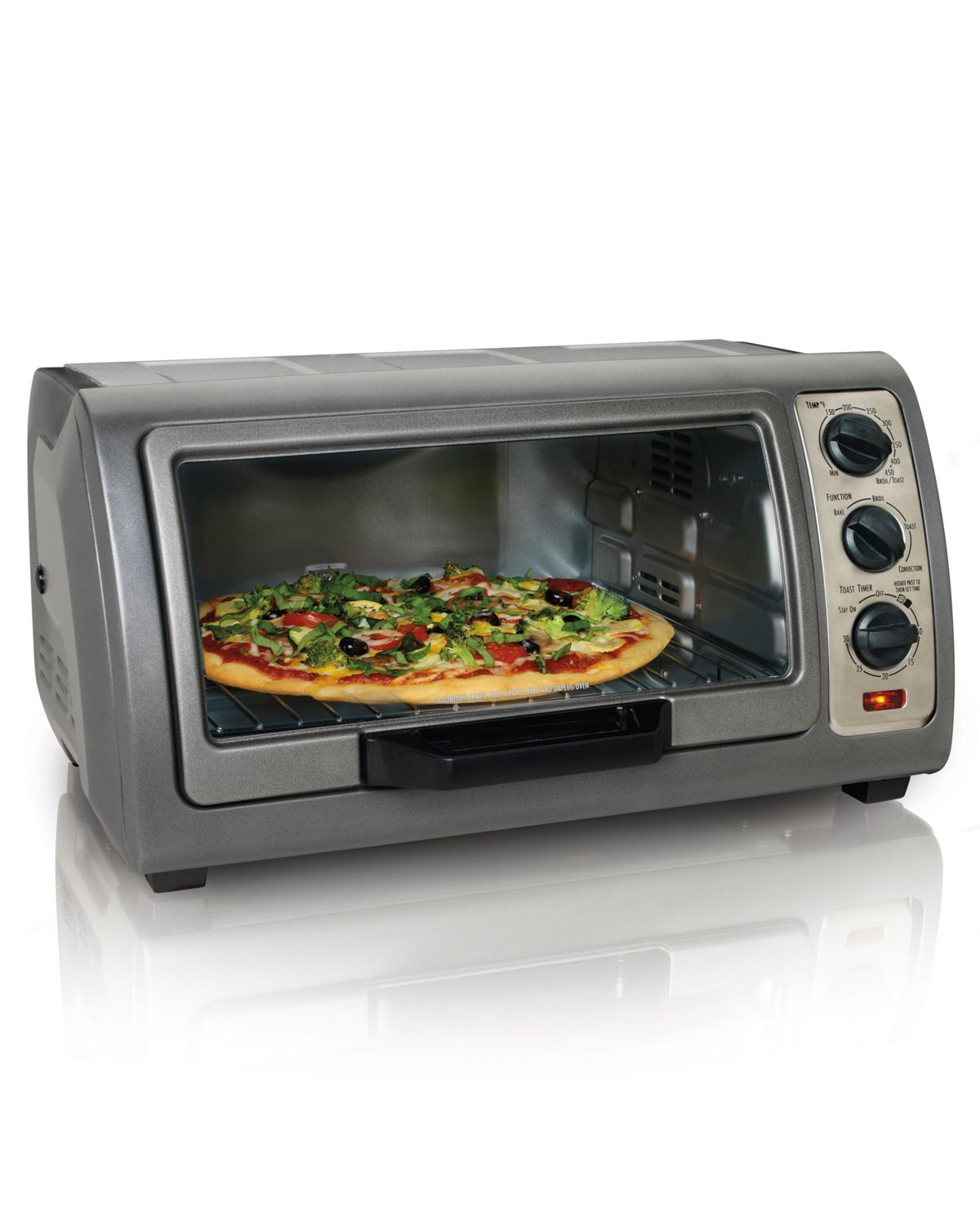 Fingerhut - Hamilton Beach Easy Reach 6-Slice Convection Toaster Oven -  31126