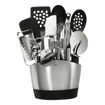 OXO 15-Piece Stainless Steel Kitchen Utensils Set + Reviews