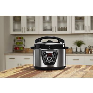 Fingerhut - Power Pressure Cooker XL 10-Qt. with Chopper and Cookbook