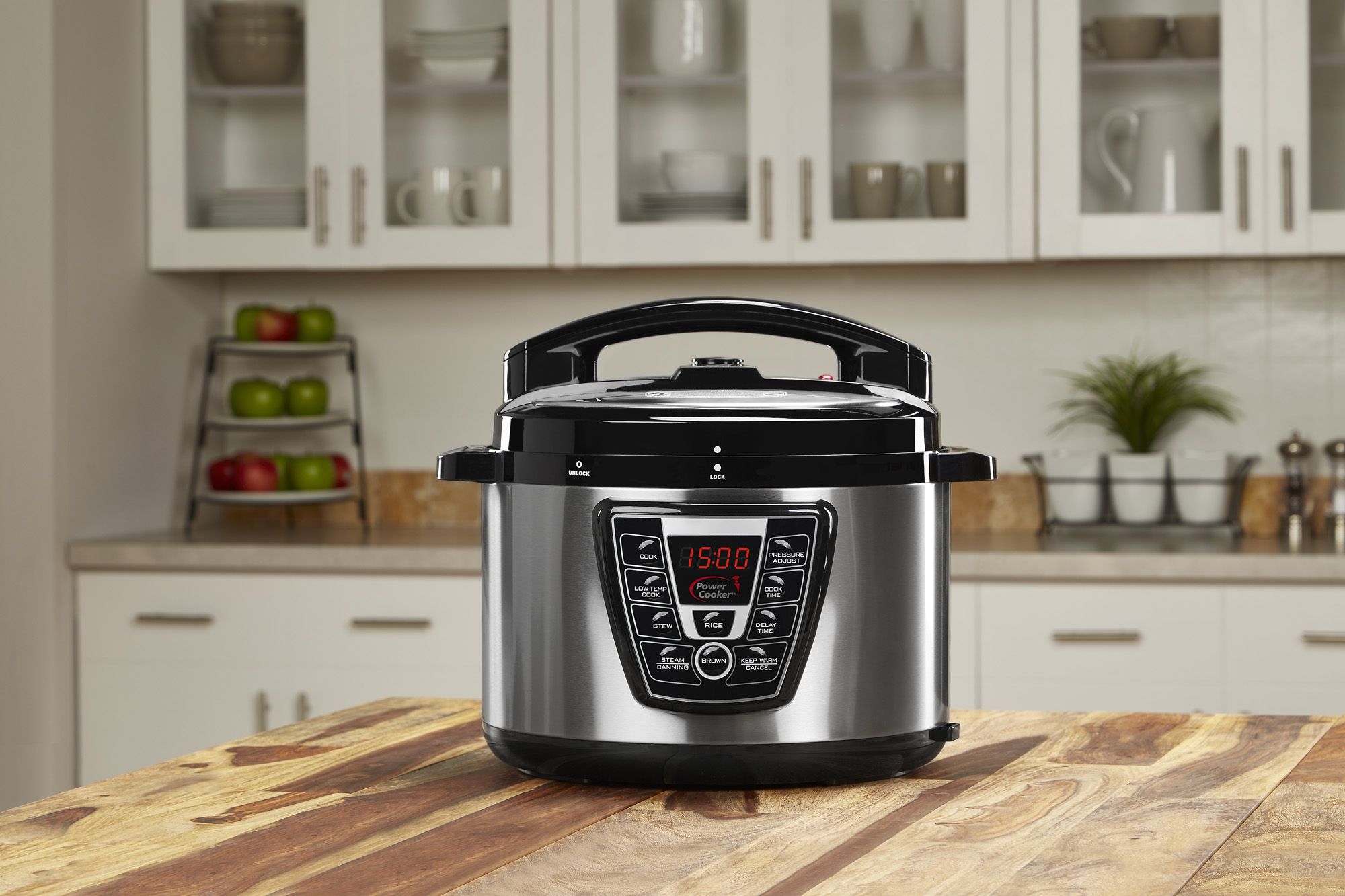 Power Pressure Cooker XL 10 Qt. with Chopper and Cookbook