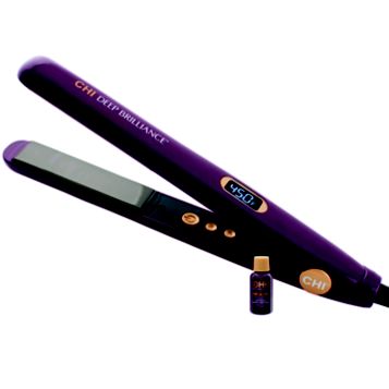 Fingerhut Chi Deep Brilliance 1 Flat Iron With Black Titanium Plates 