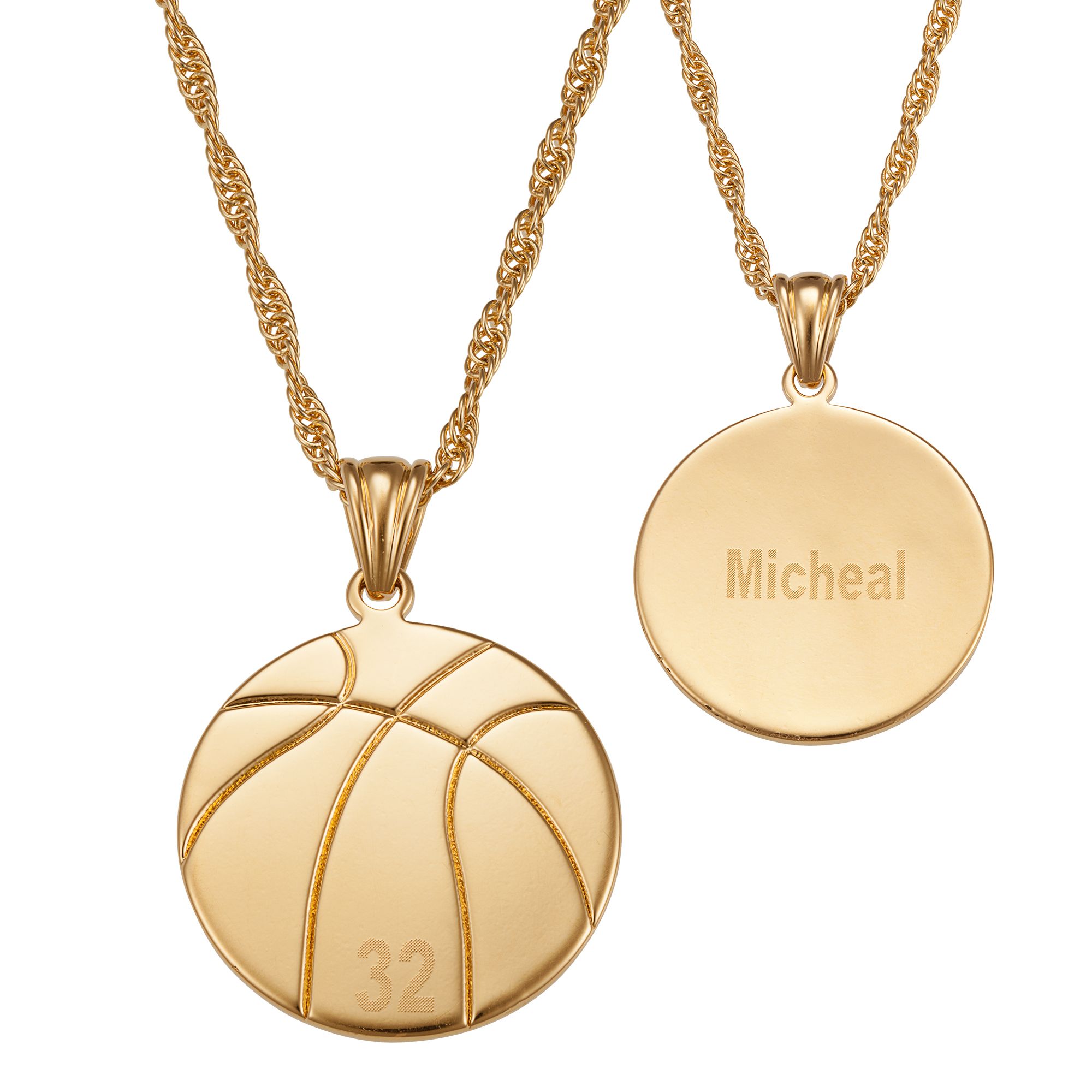 Basketball pendant store real gold