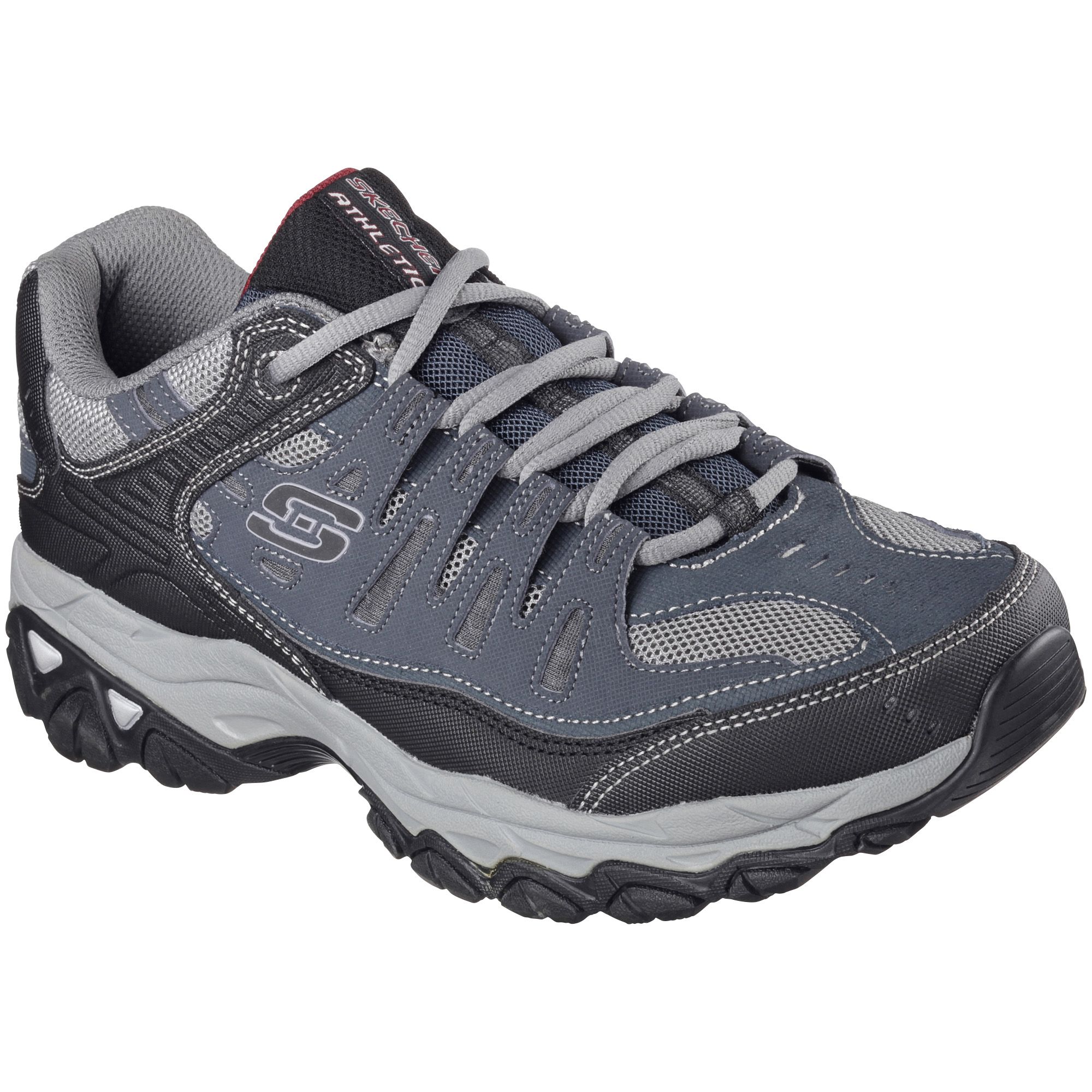 Skechers afterburn memory foam lace store up sneakers