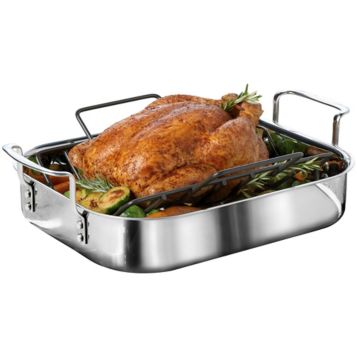 Best Buy: Calphalon 14 Tri-Ply Stainless Steel Roaster Stainless Steel  1767986