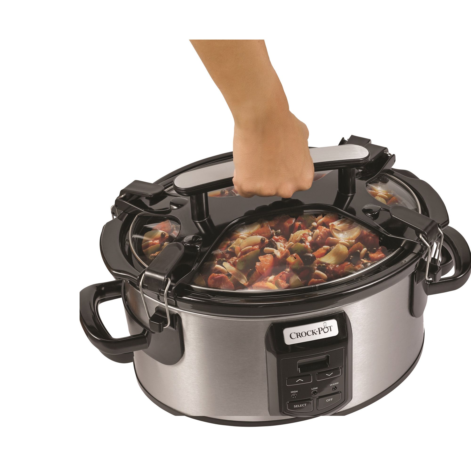 Fingerhut - Crock-Pot 6-Qt. Single-Handled Slow Cooker