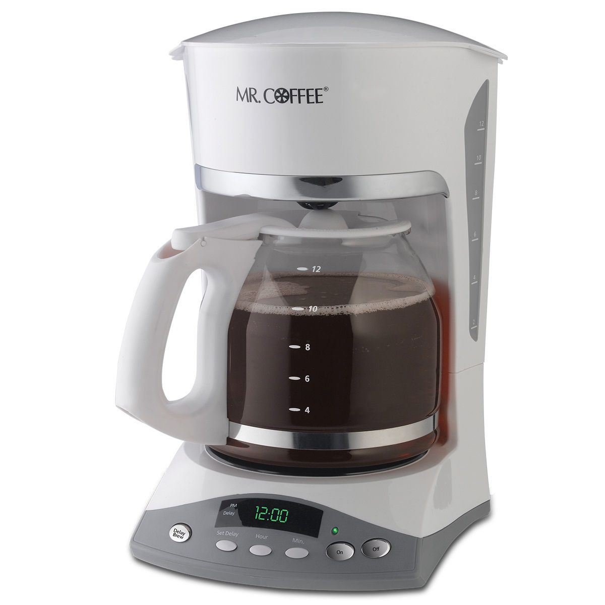 Mr. Coffee White 12-Cup Programmable Coffee Maker