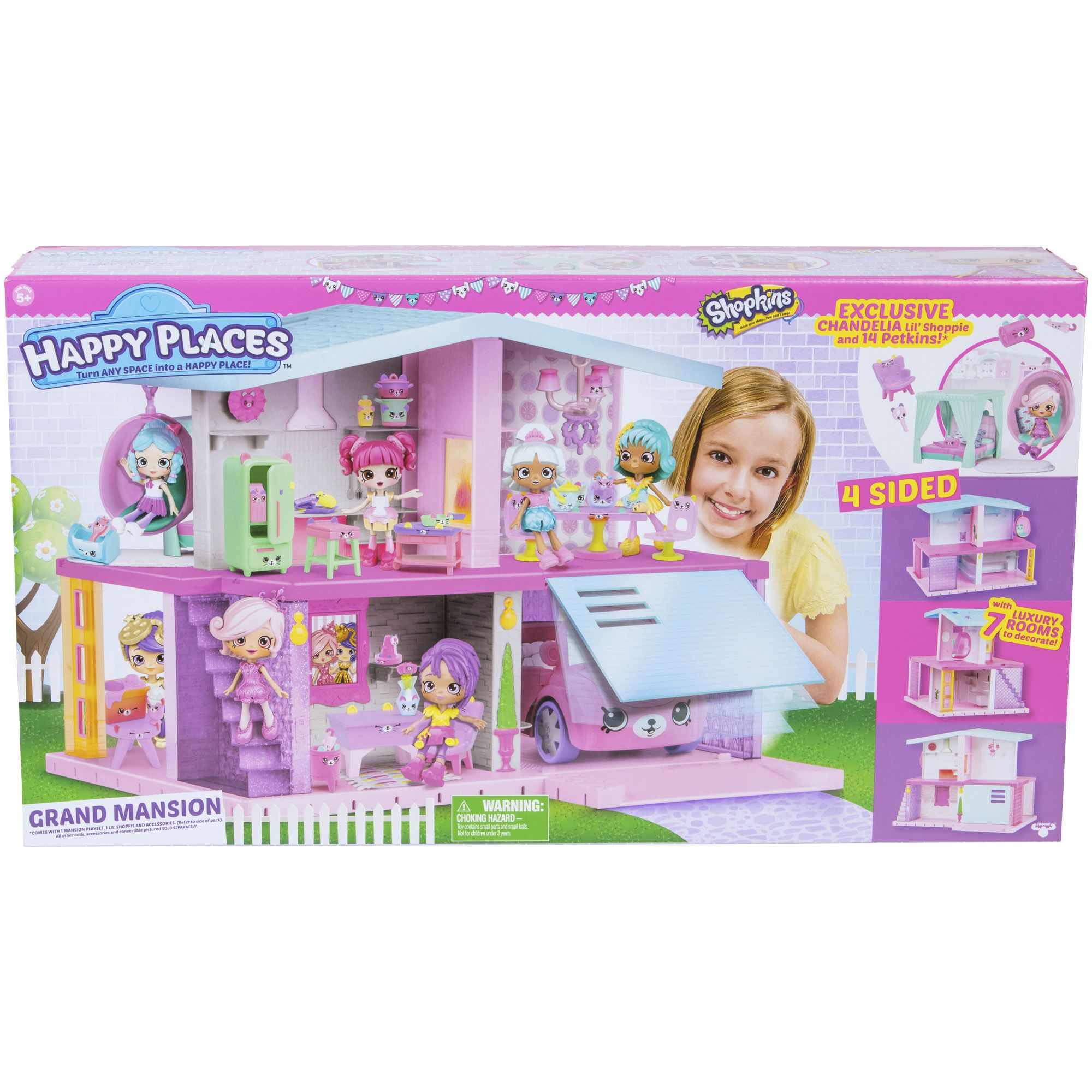 Shopkins Shoppies Doll with Happy Place Grand Mansion and