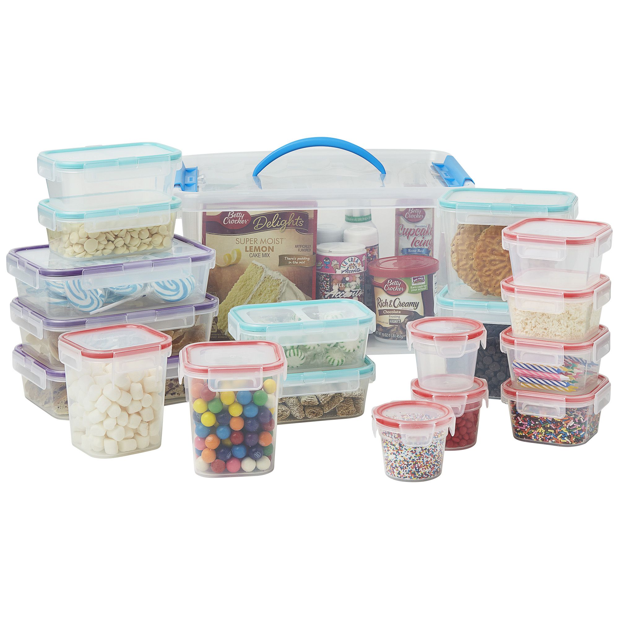 38 Piece Snapware Plastic Food Storage Container Set for Sale in