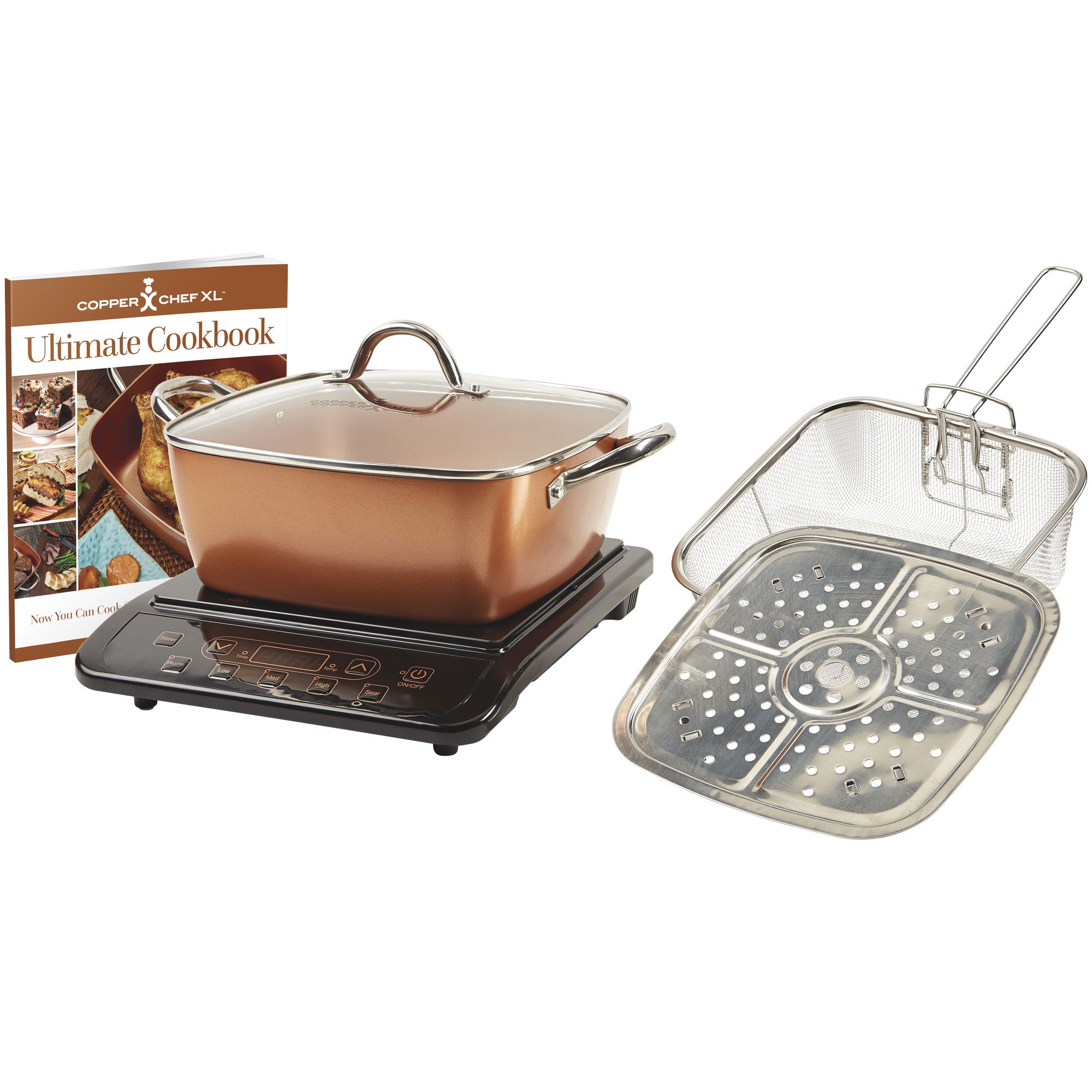 Fingerhut - Copper Chef 12-Pc. Nonstick Square Casserole Pan Set