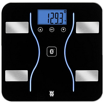 Fingerhut - Weight Watchers Bluetooth Body Analysis Scale - Black