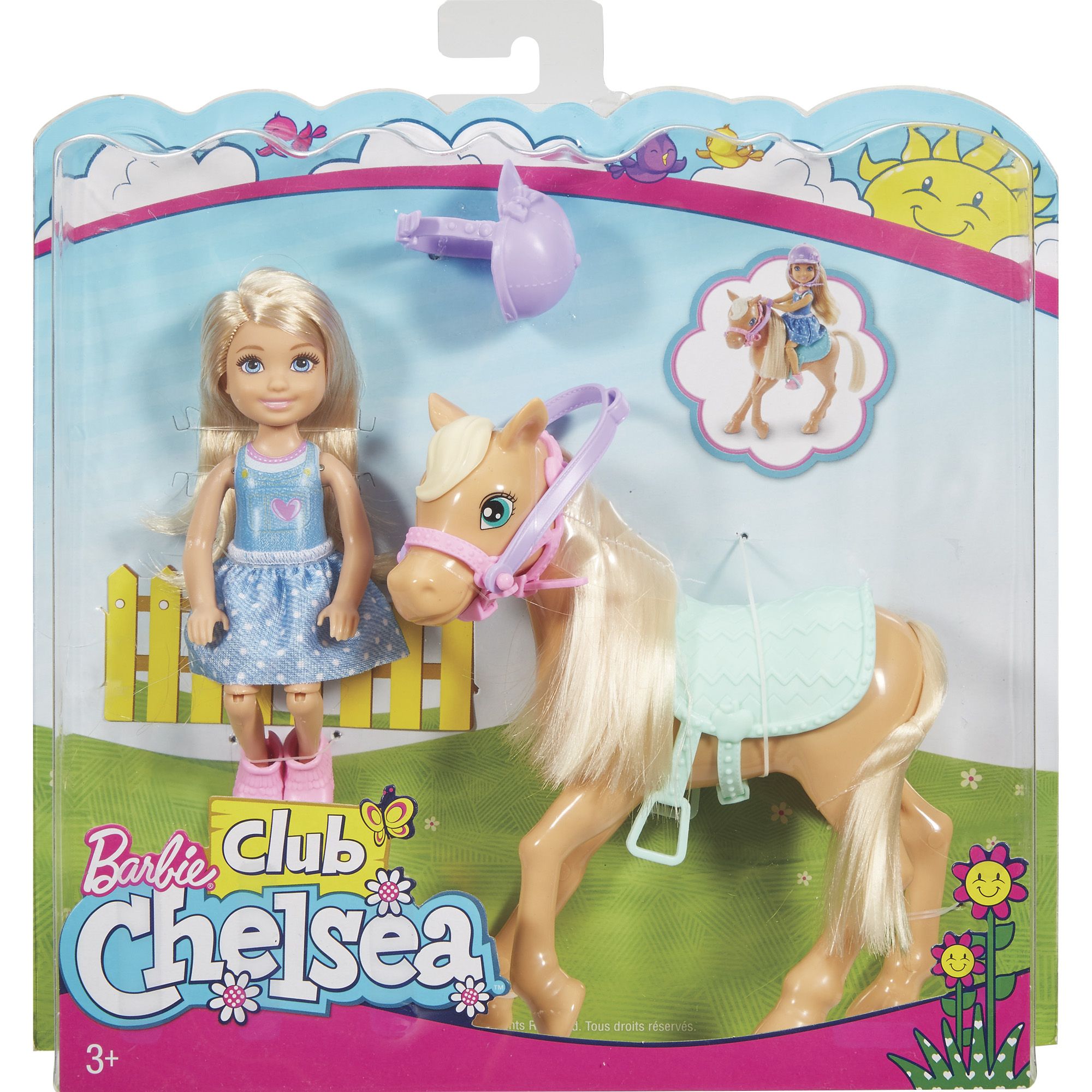 Barbie Chelsea Doll Playset - 3 Pc Bundle with Club Chelsea Doll