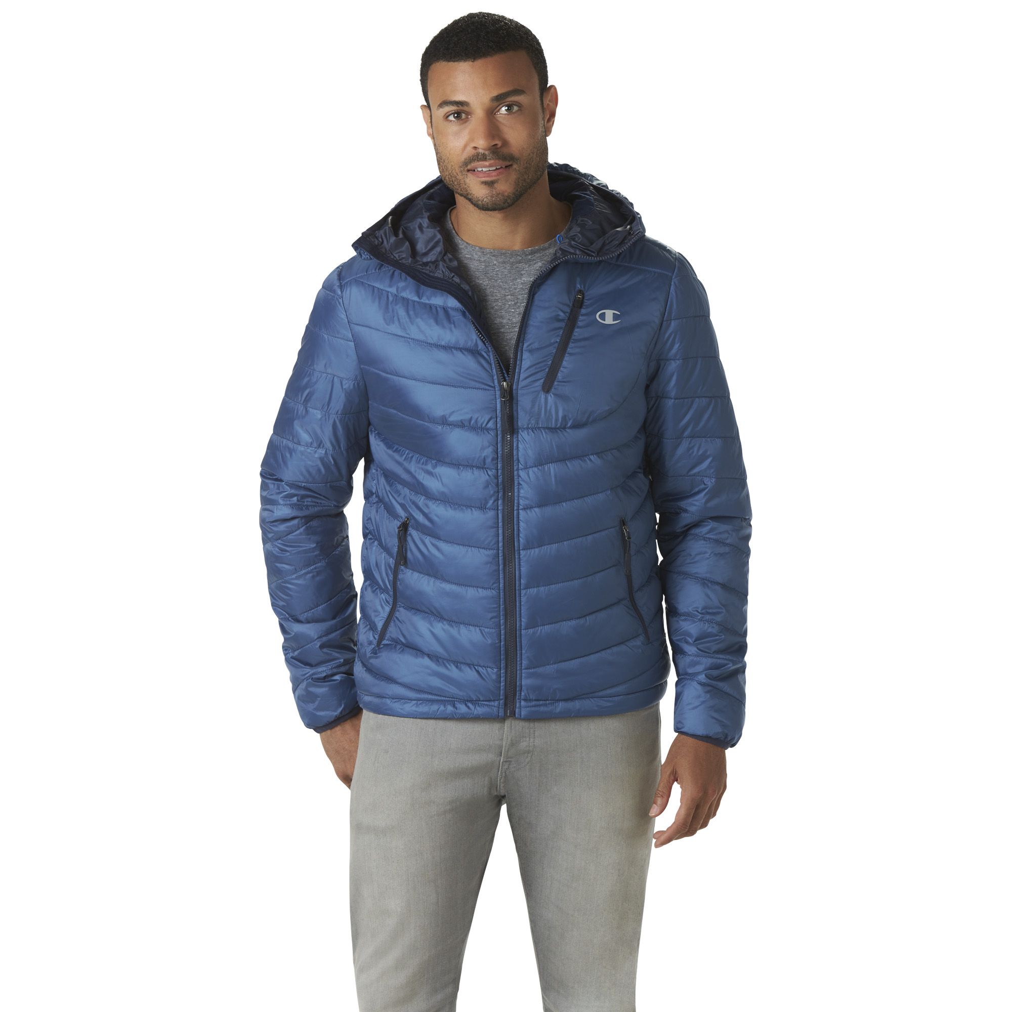 Men's champion packable sales puffer jacket