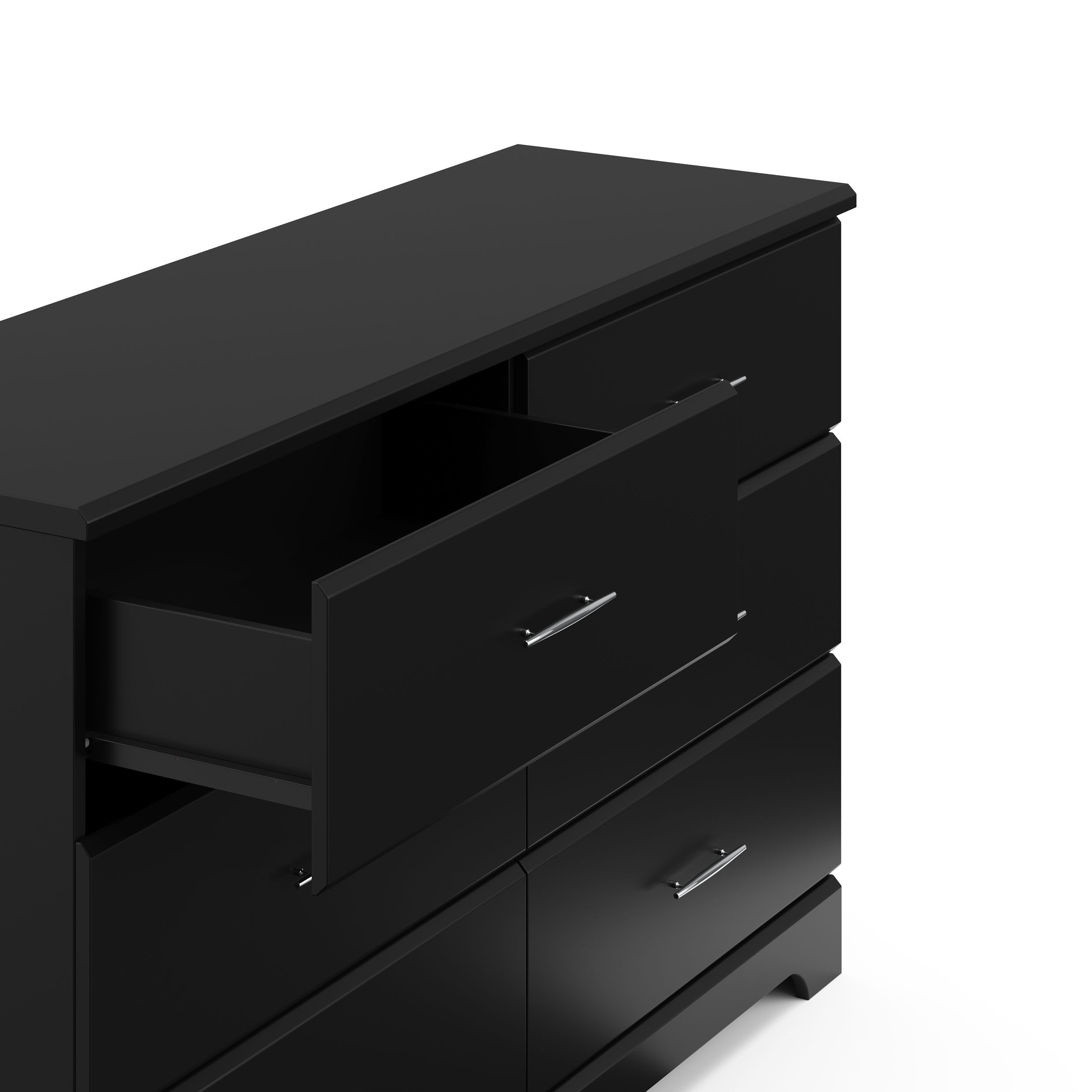 Storkcraft best sale black dresser