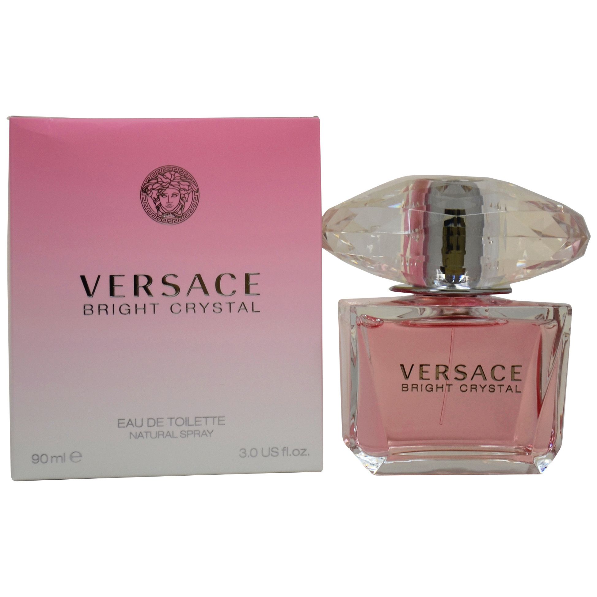 Versace Bright Crystal Eau De Toilette Spray, Perfume for Women, 3 oz 