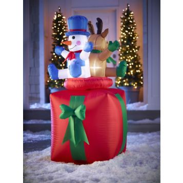 Fingerhut Christmas Catalog 2022 Fingerhut - Alcove 5' Inflatable Rotating Christmas Gift