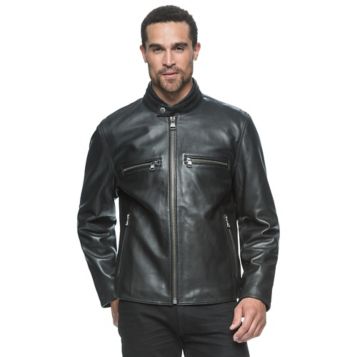 Fingerhut Marc NY by Andrew Marc Men s Bedford Leather Moto Jacket