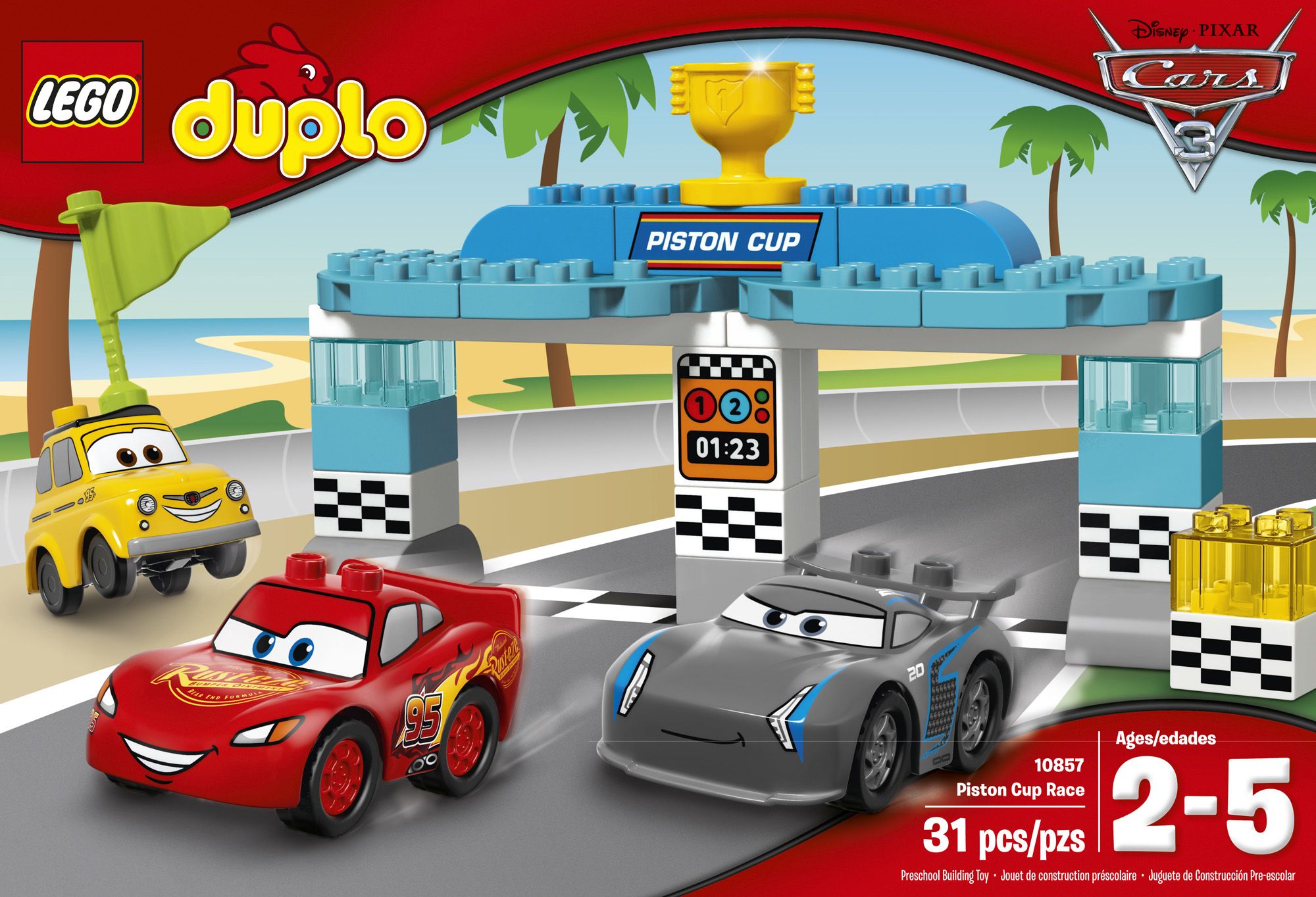 LEGO DUPLO Cars 3 Piston Cup Race 31 Pc. Building Set 10857