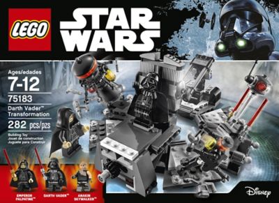 lego star wars darth vader transformation 75183 building kit