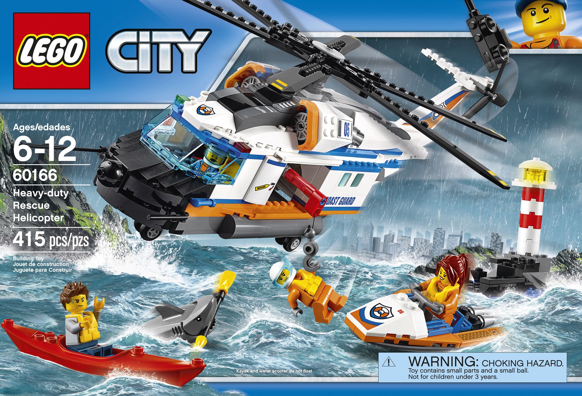 - LEGO City Heavy-Duty Helicopter 415-Pc. Building Set - 60166