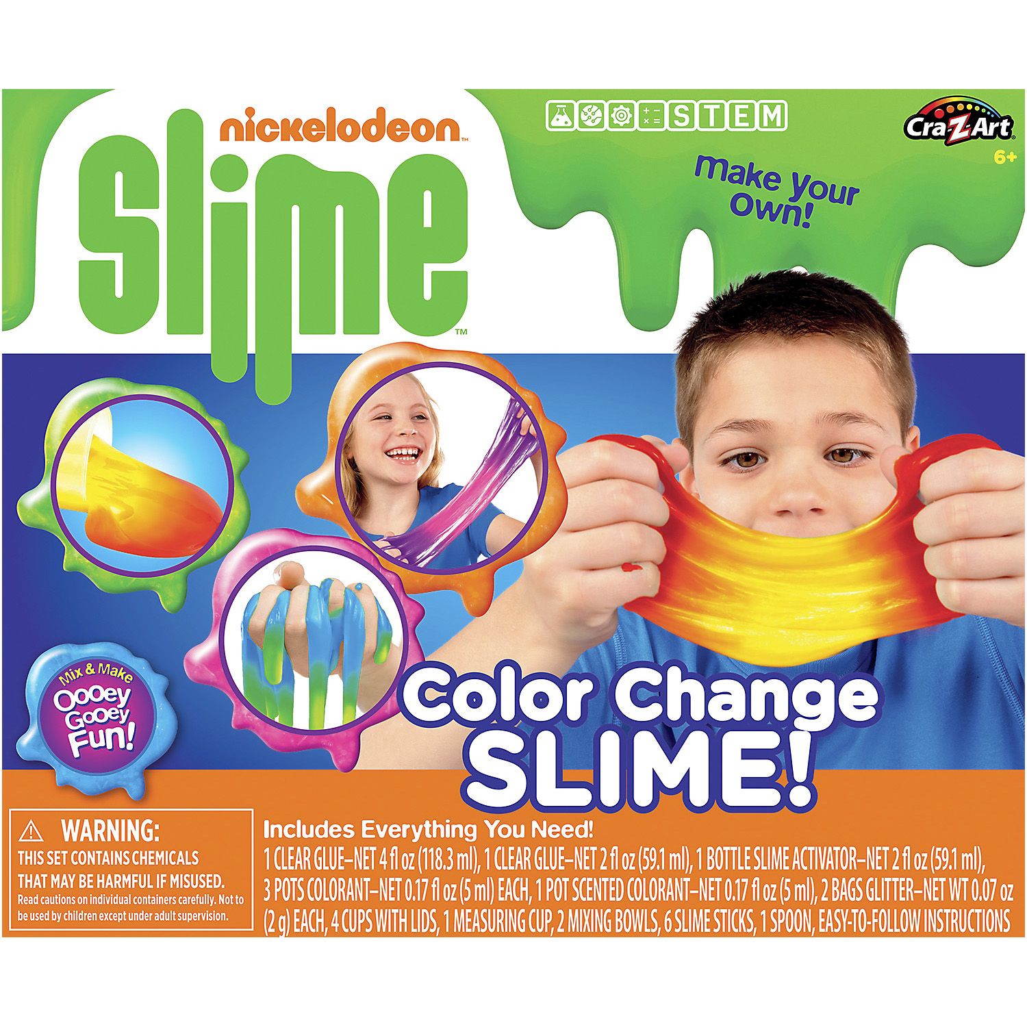 Make Your Own NICKELODEON SLIME Kit Color Change Includes Everything Arts  Crafts