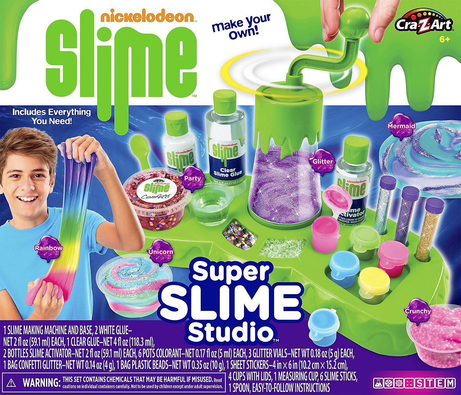 Make Your Own NICKELODEON SLIME Kit Color Change Includes Everything Arts  Crafts