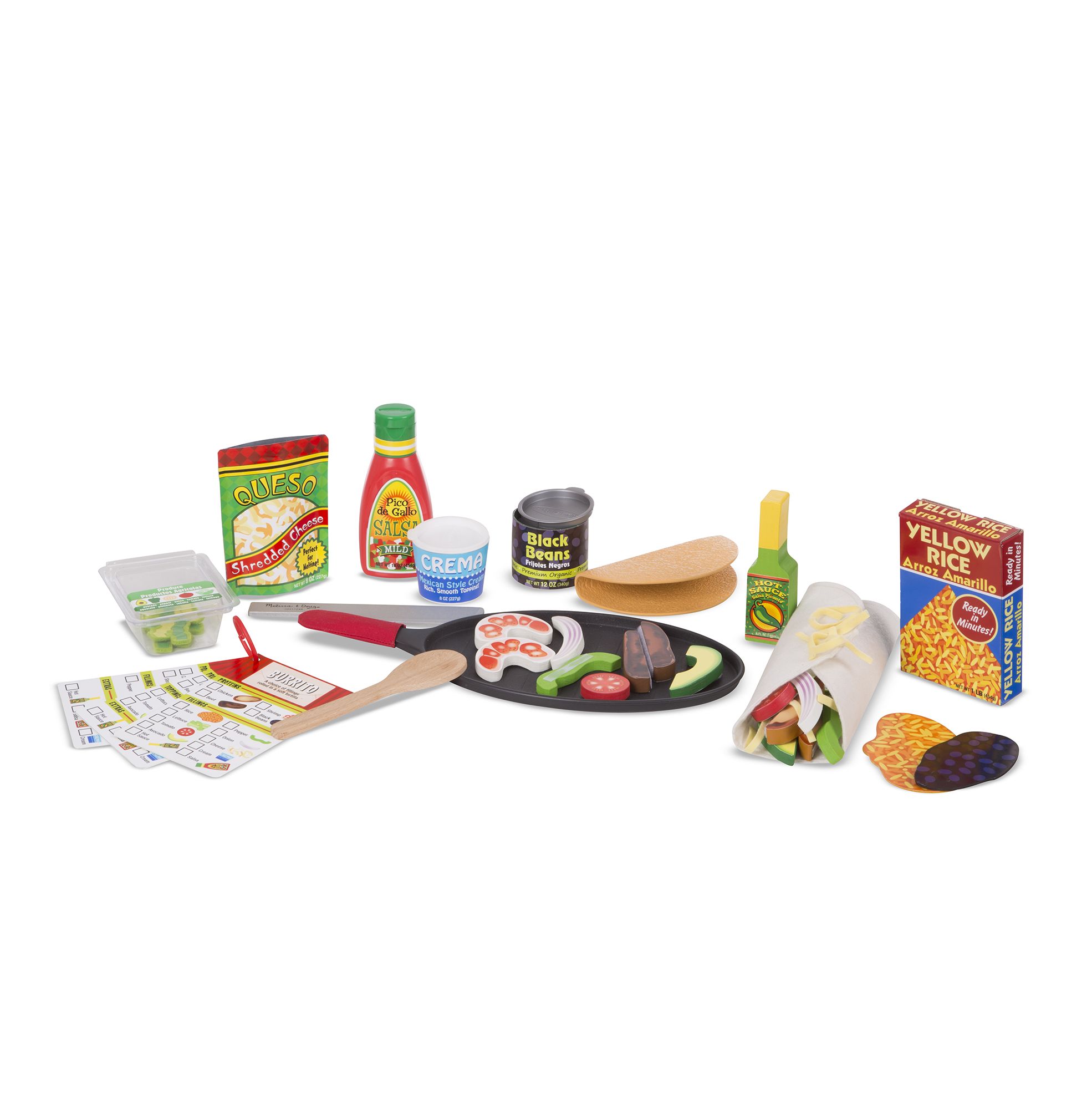 Melissa and doug sales taco and burrito set