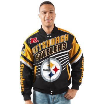 G-III Sports Men's NFL Linebacker Twill Jacket – Pittsburgh Steelers