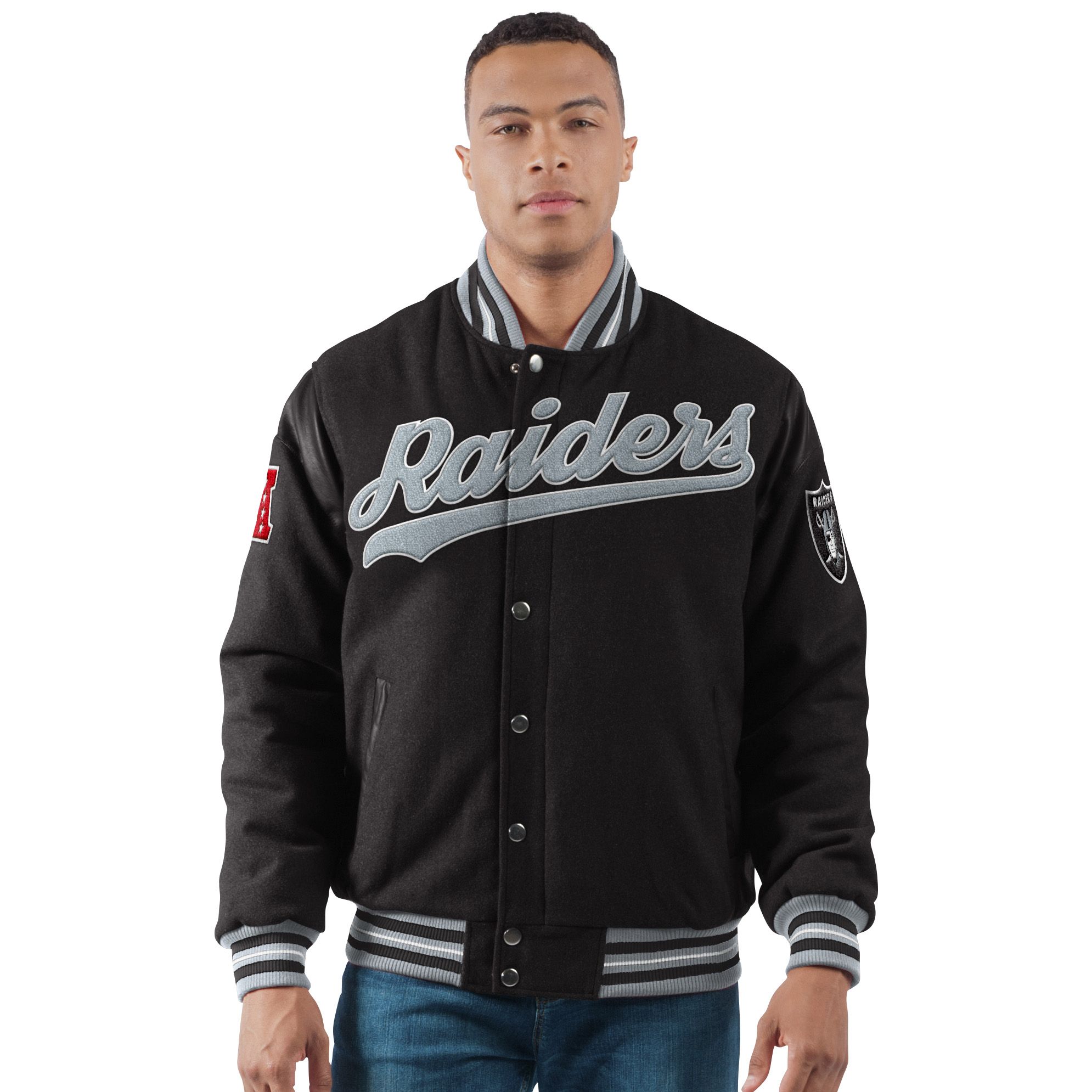 Mens Raiders Varsity Jacket