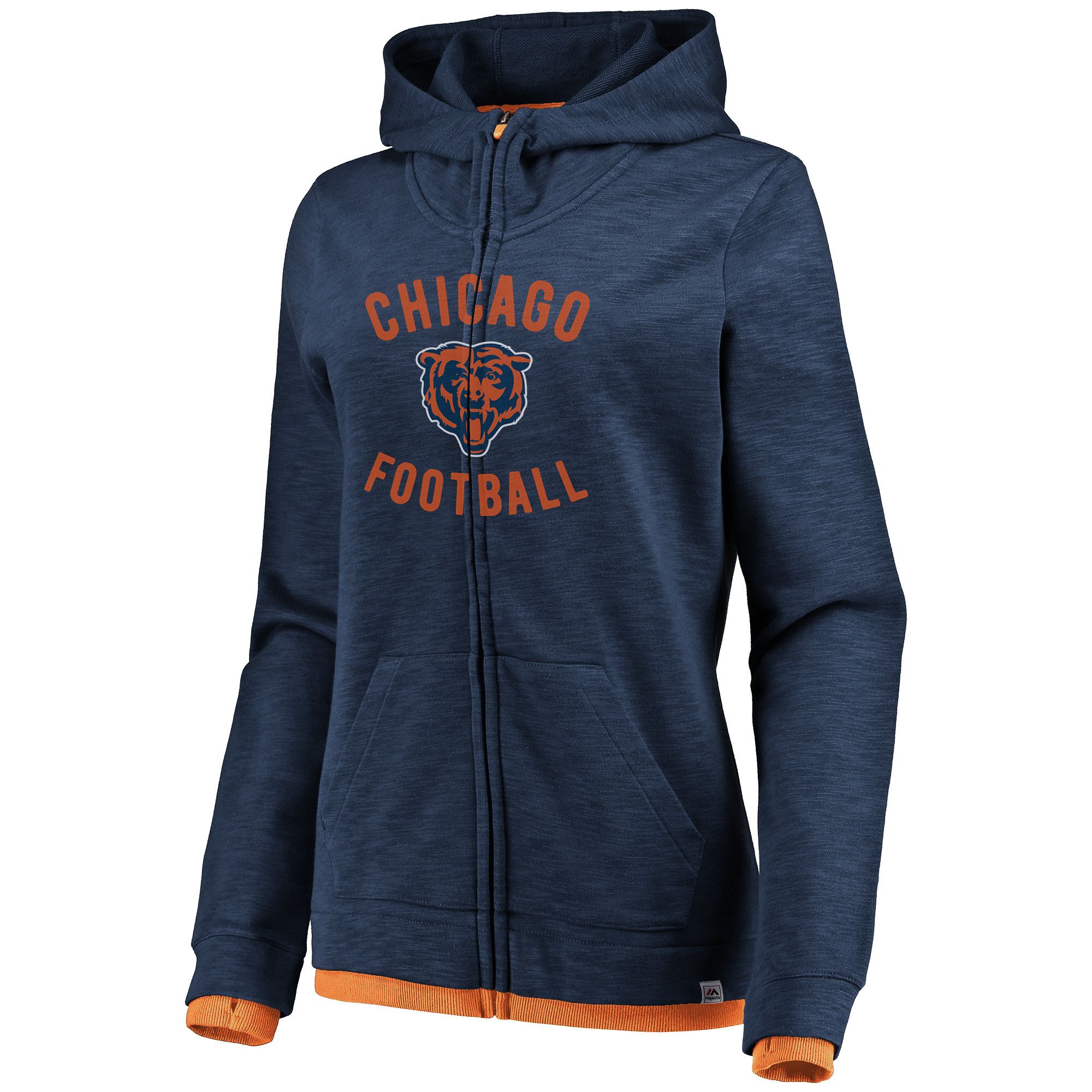 Chicago Bears Majestic Hoodie - XL Grey Polyester