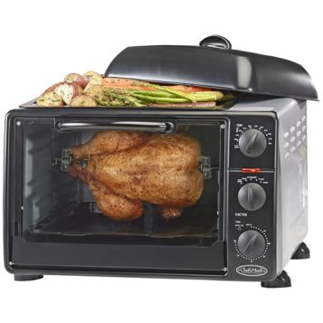 Elite Gourmet Toaster Oven Broiler with Rotisserie - Silver/Black, 1 ct -  Gerbes Super Markets