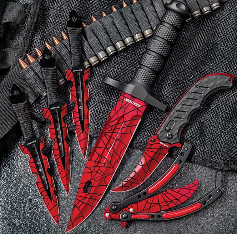 Red Fury Knife Set (6 Pieces)