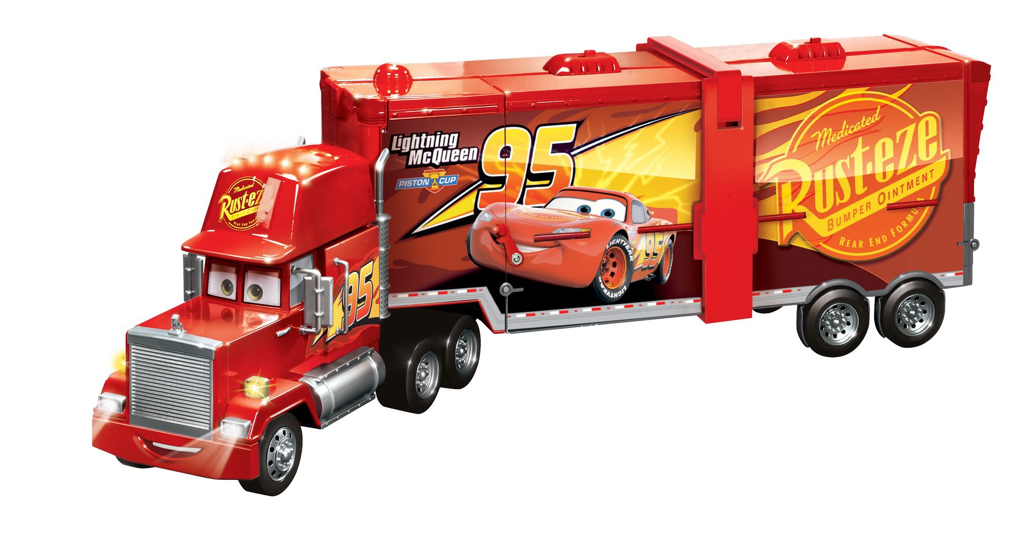 Cars Toys Lightning Mcqueen & Big Mack Transporter 