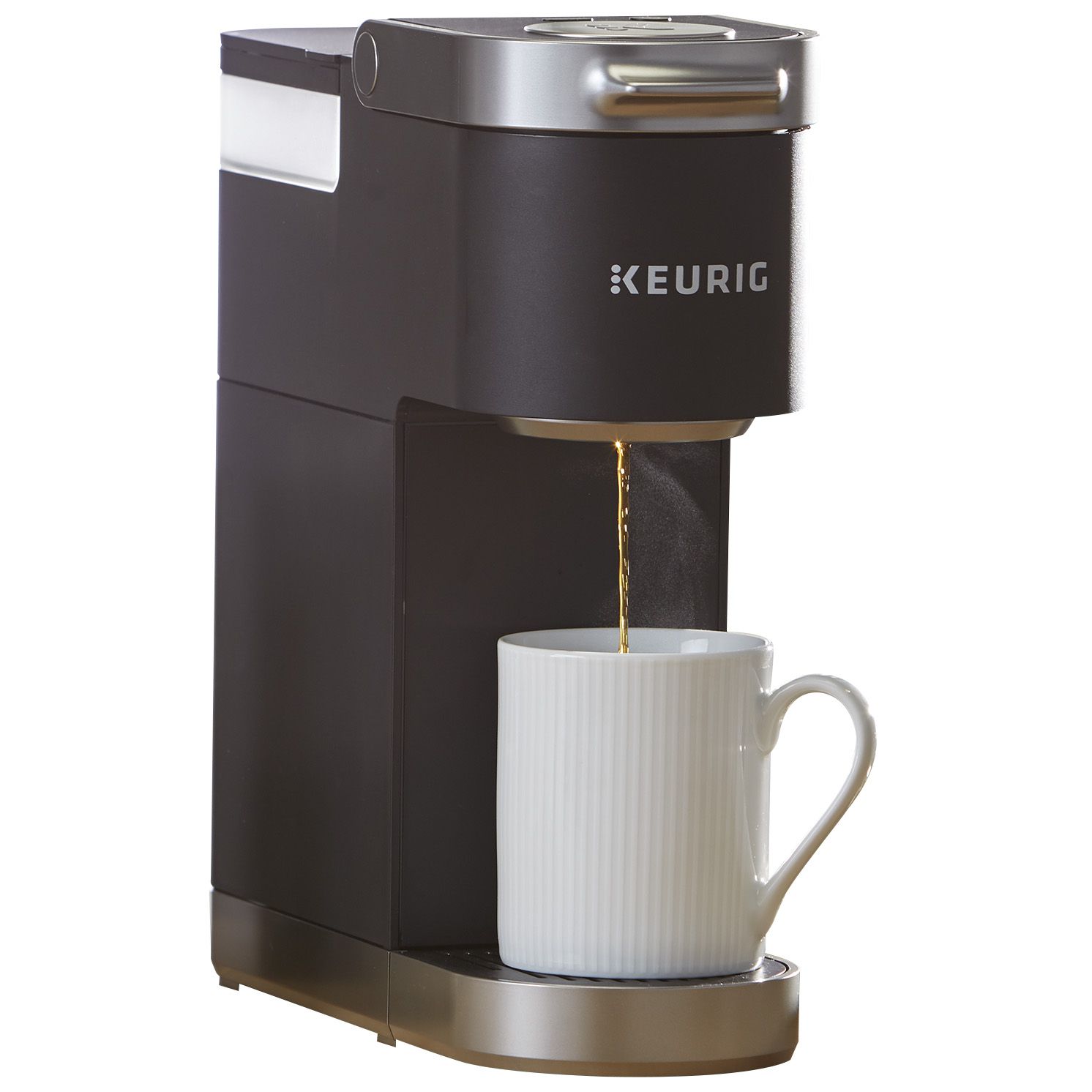 Keurig K-Mini Single Serve K-Cup Pod Coffee Maker, Dusty Rose, 6 to 12 oz.  Brew Sizes & K-Mini Single Serve Coffee Maker, Oasis