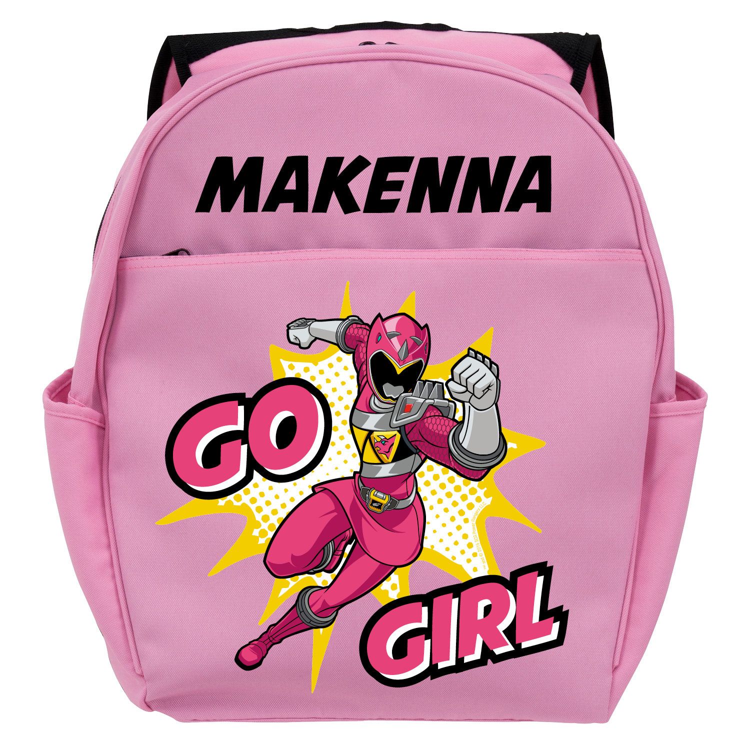 Pink & Yellow Power Rangers Backpack