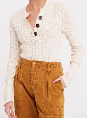oversized henley sweater