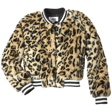 Bb dakota clearance leopard bomber jacket