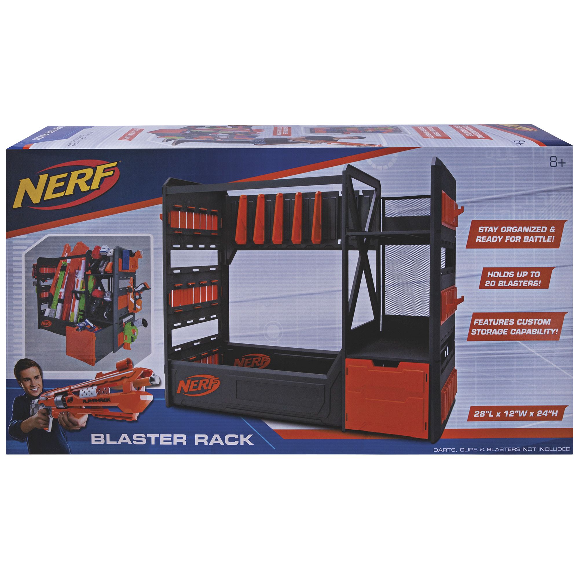 Nerf blaster best sale elite rack