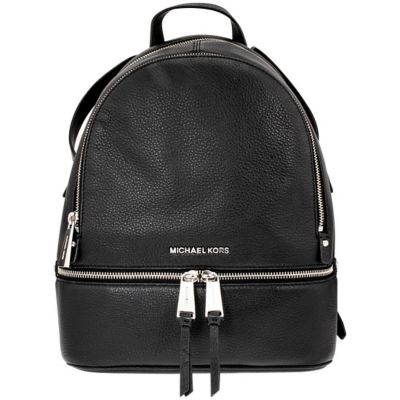 michael kors rhea medium backpack black