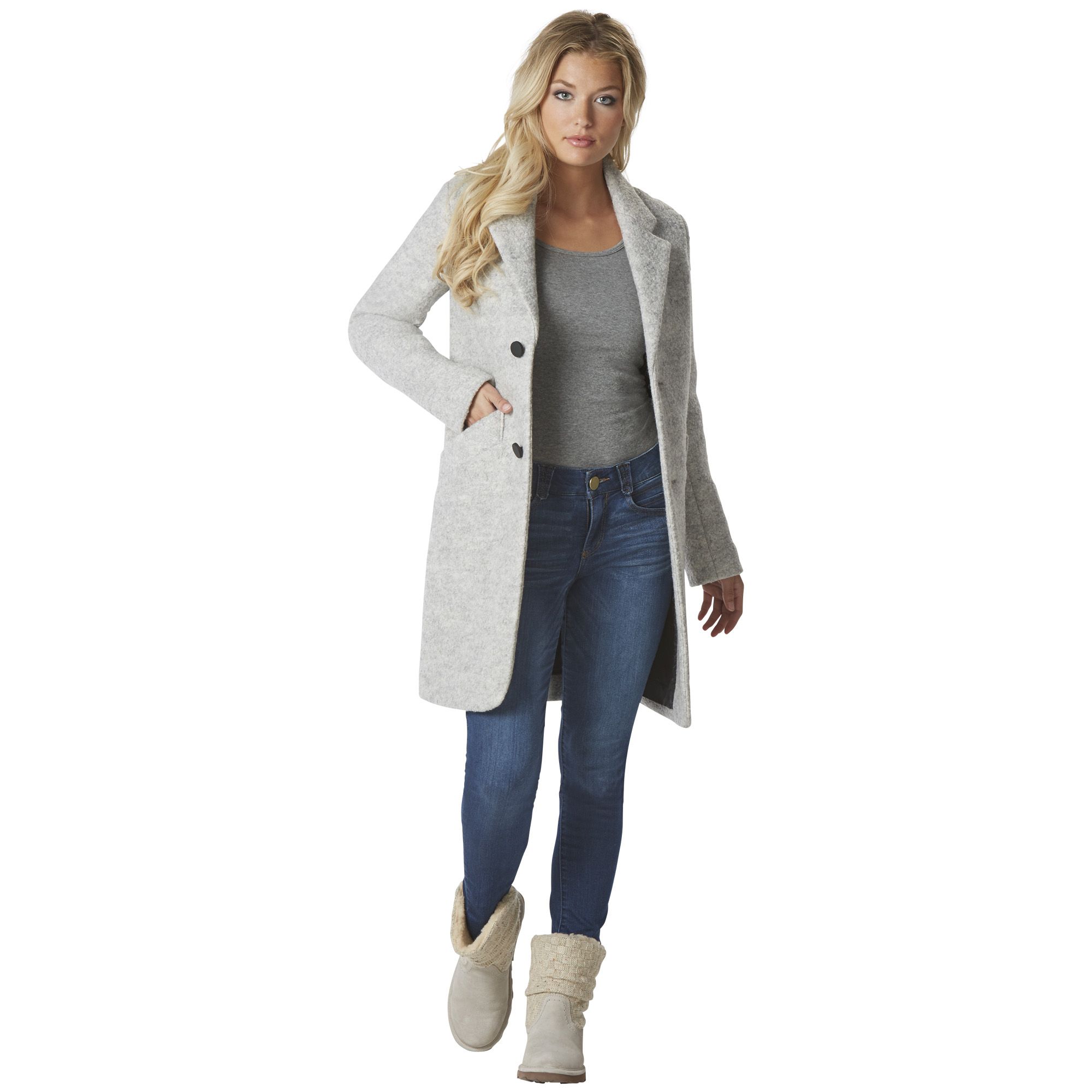 Paige pressed boucle clearance coat