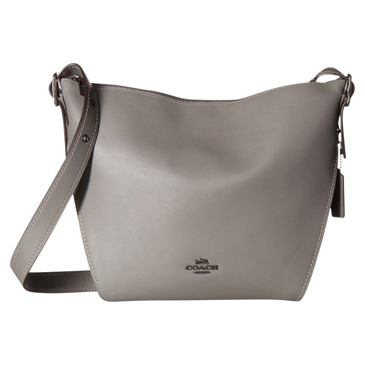 Coach Large Dufflette Crossbody Bag Heather Gray