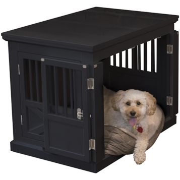 Fingerhut Merry Products Triple Door Dog Crate Black Medium