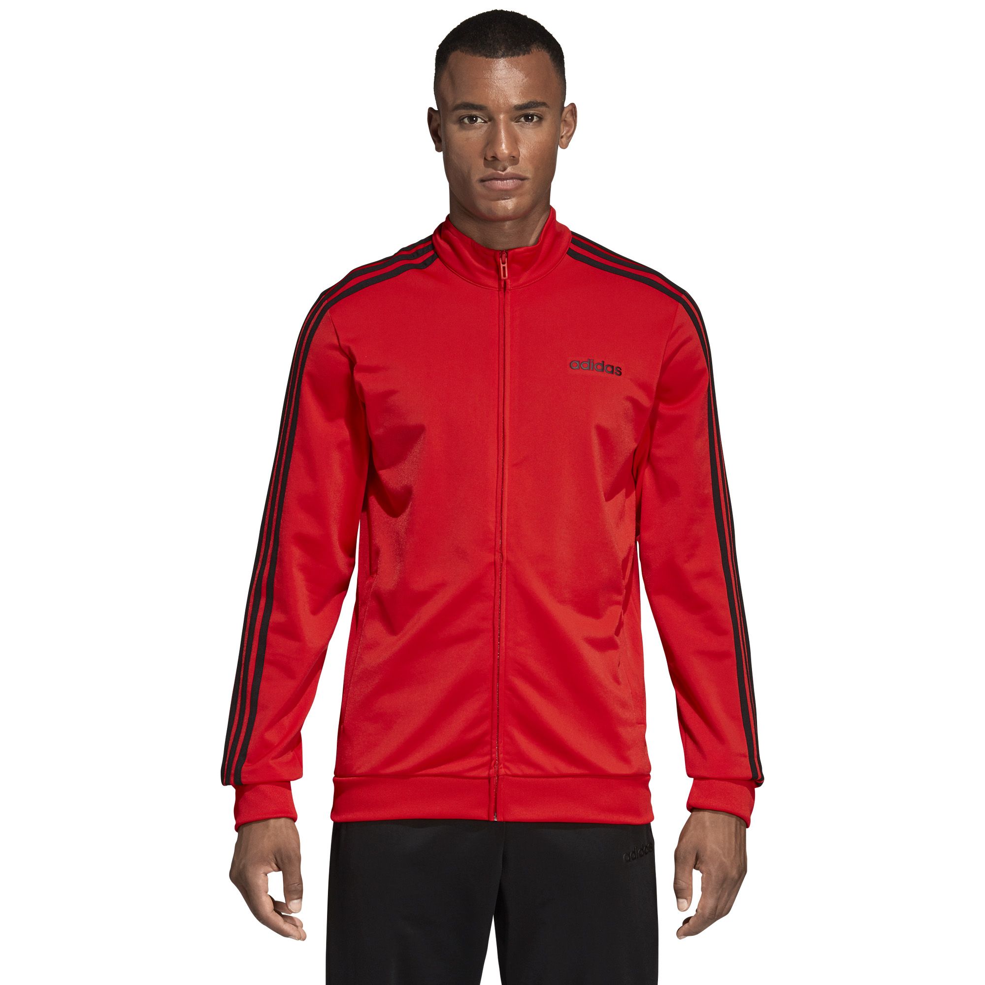 adidas Men's Essentials 3-Stripe Tricot Track Jacket