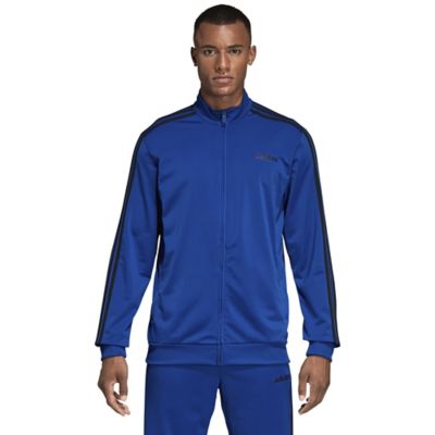 adidas essentials 3 stripe track jacket mens