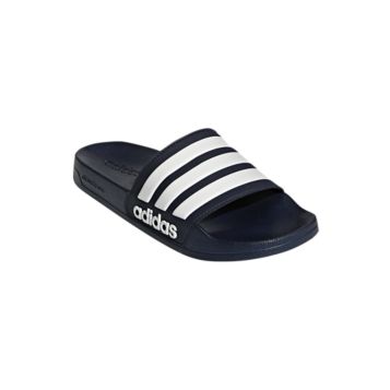 Fingerhut adidas Men s Cloudfoam Adilette 3 Stripe Sport Slide