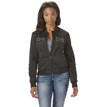 Fingerhut Bebe Sport Women S Plus Studded Softshell Bomber Jacket