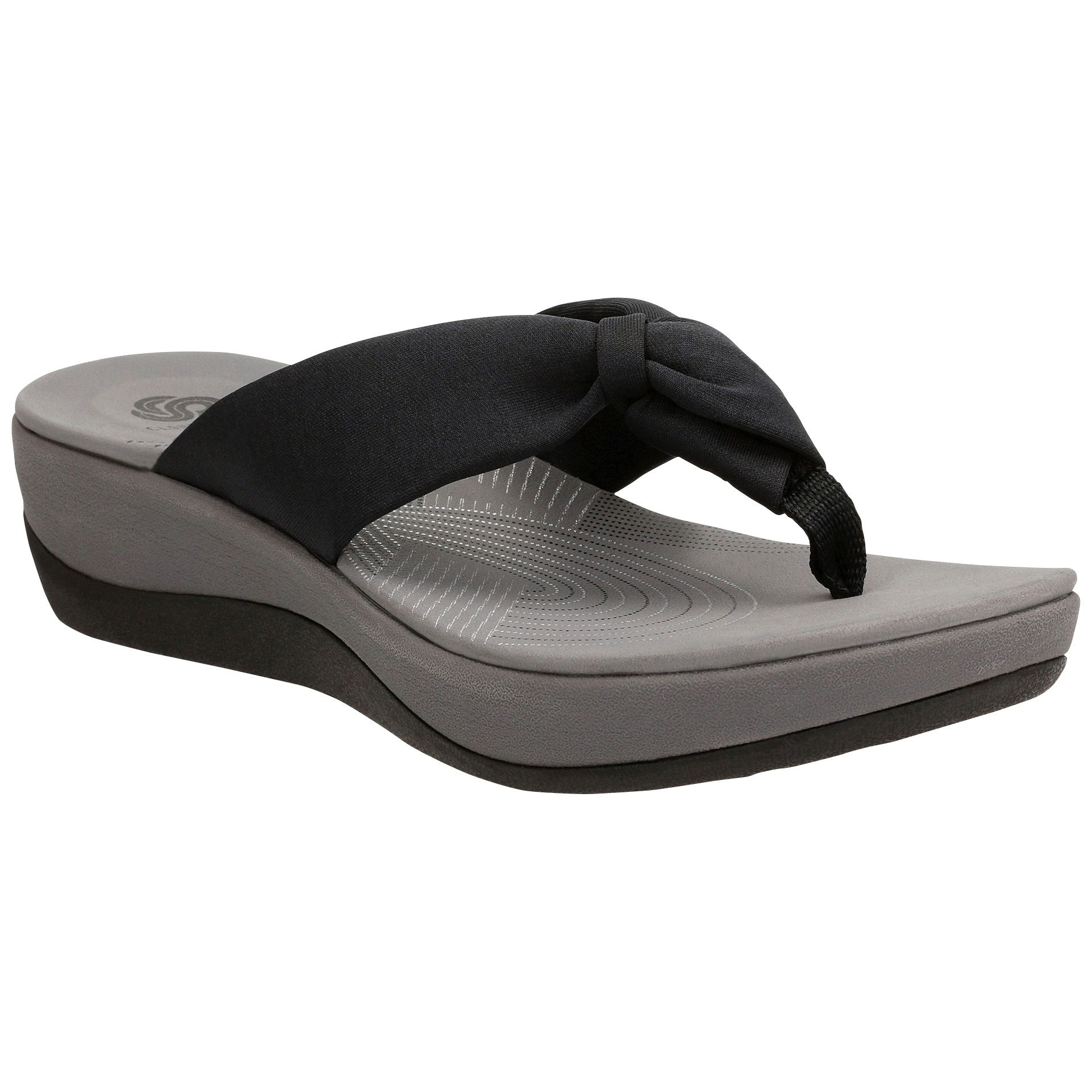 domesticar Frase Alfombra Fingerhut - Clarks Women's Cloudsteppers Arla Glison Thong Sandal