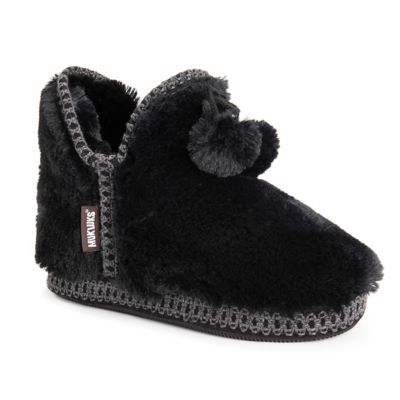 ladies zip up boot slippers