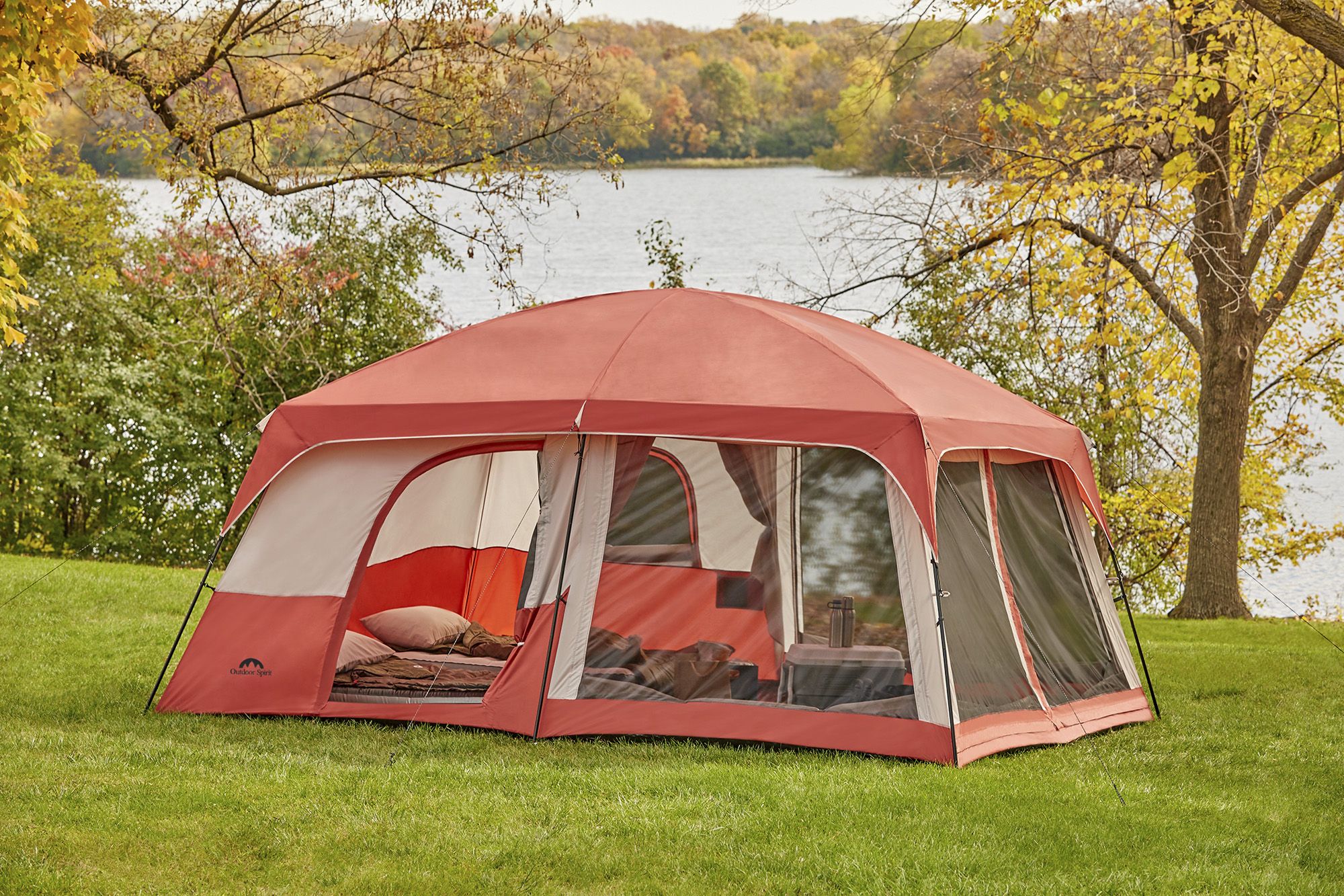 2 room dome 2024 tent with screened porch