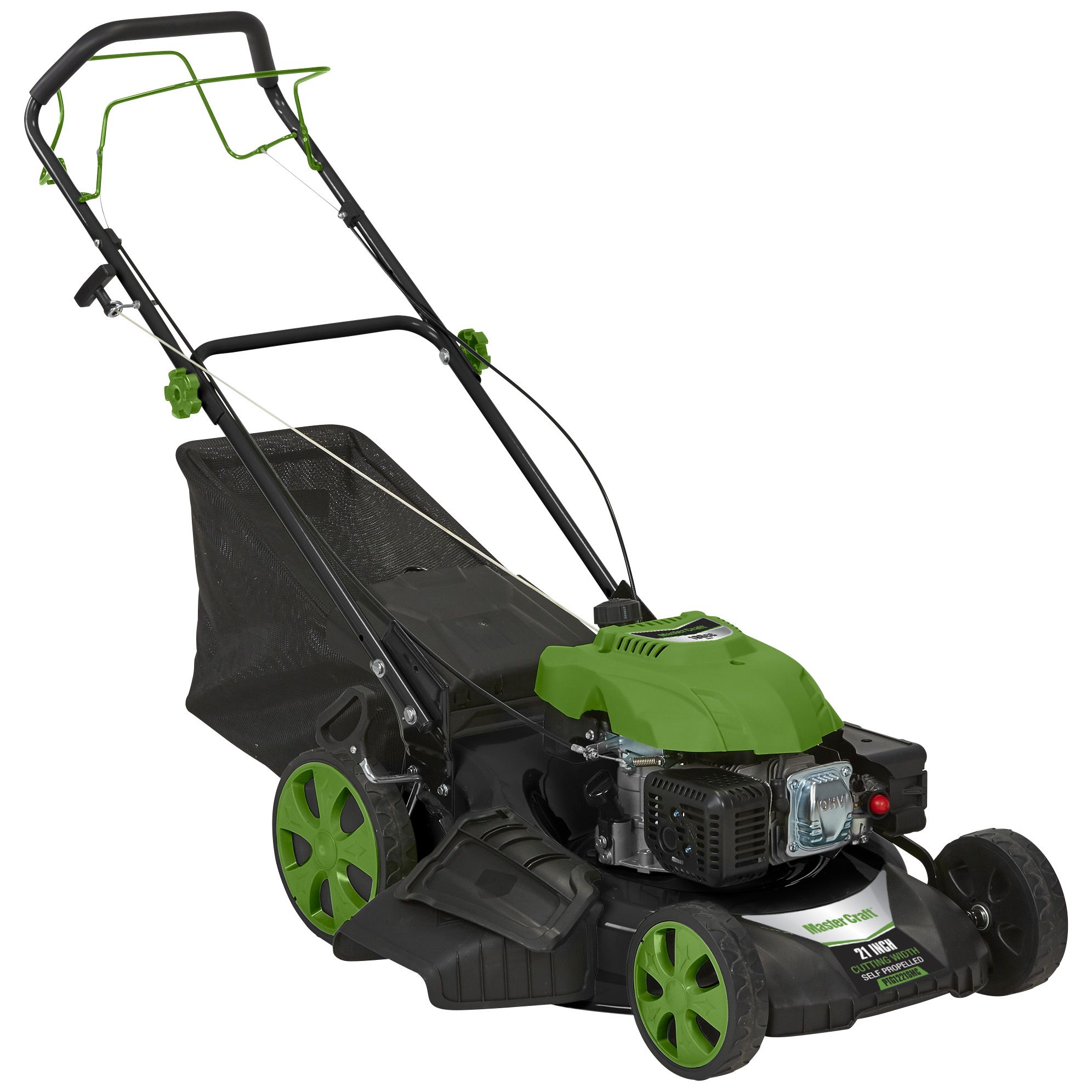 Fingerhut - 21 196cc 3-in-1 Self-Propelled Gas Lawn Mower