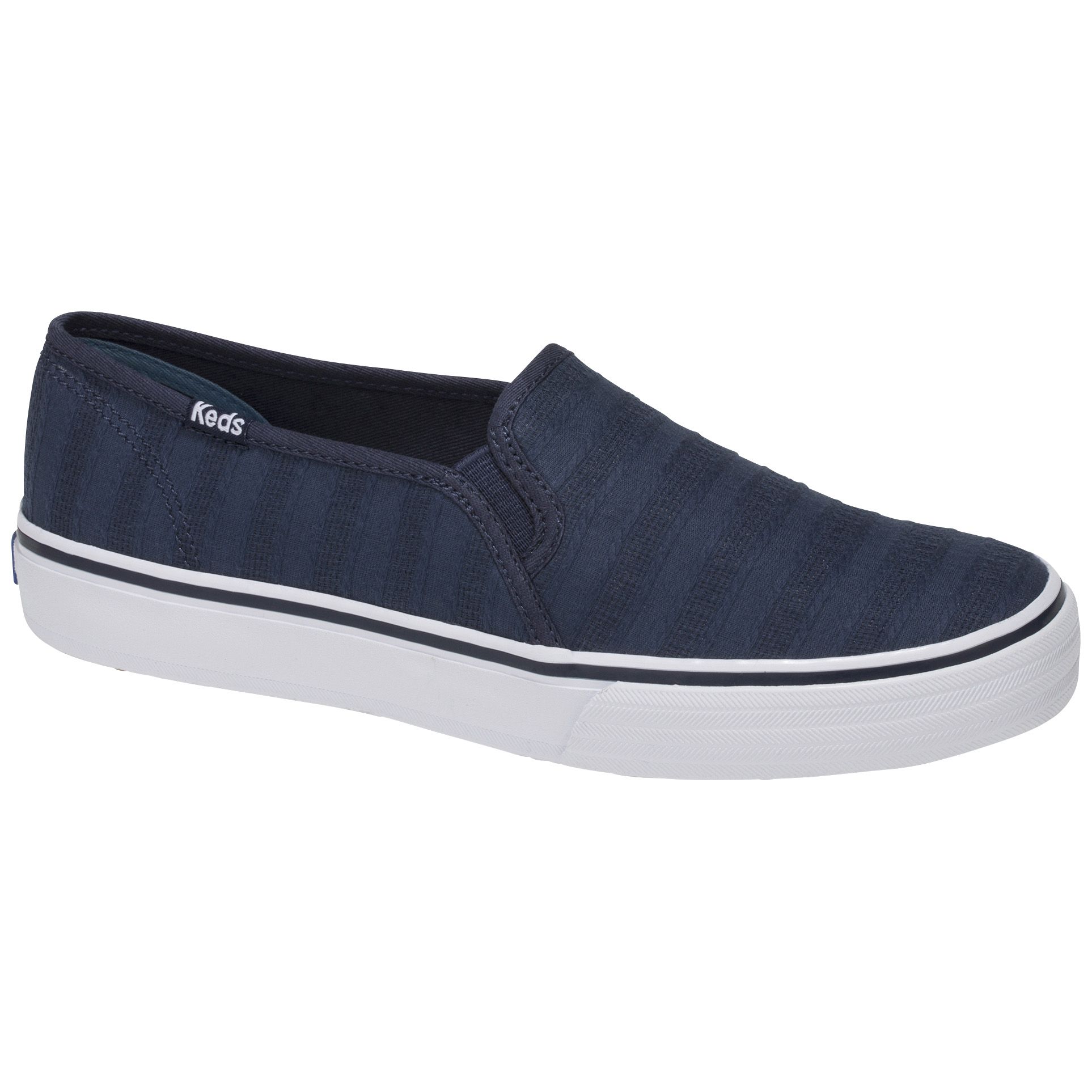 Keds double decker cheap eyelet stripe